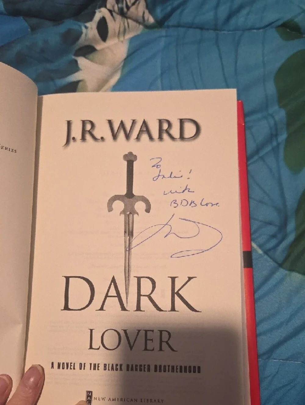 J.R. Ward "Dark Lover" Hardcover - Red Cover - Picture 3 of 6